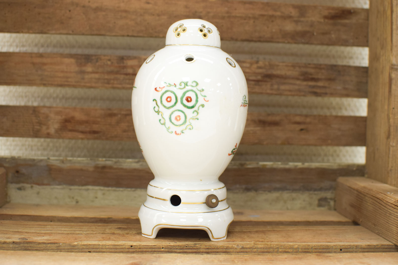 Alternative view of porseleinen  parfum lamp met prent van een draak  47456