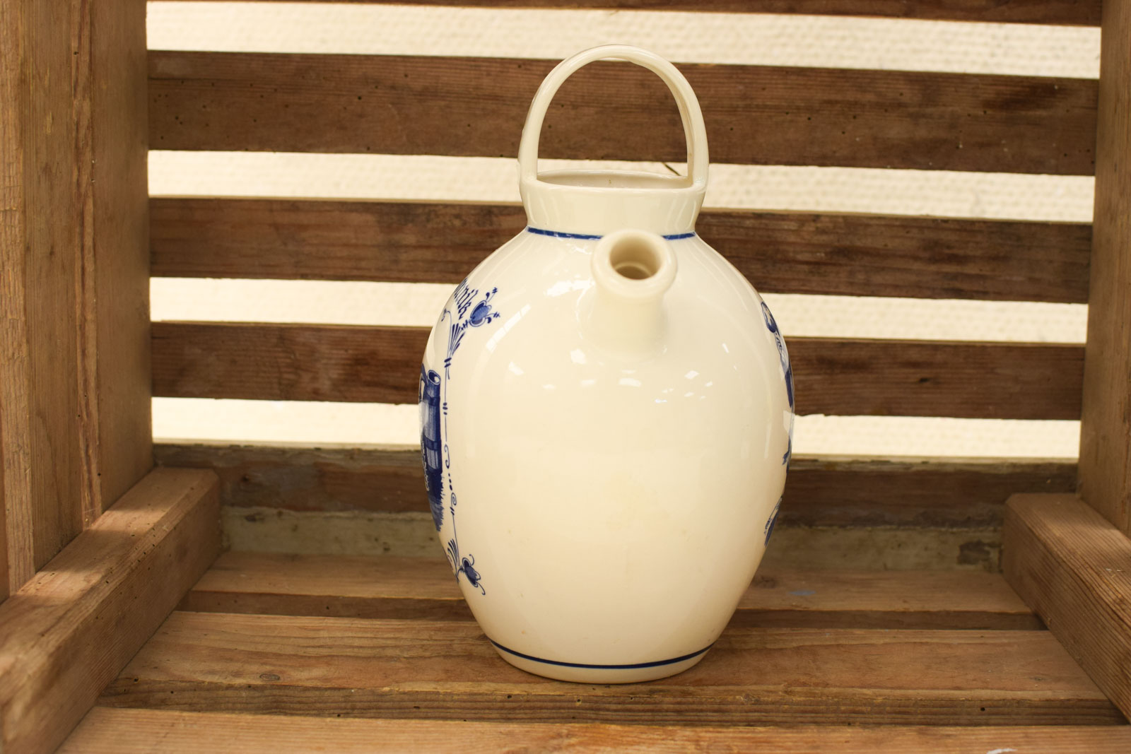 Alternative view of Vintage Delft blue de  monnik keramische kan  47471