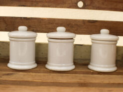 Alternative view of 3 stuks porseleinen kruidenpotjes /voorraadpotjes 47483