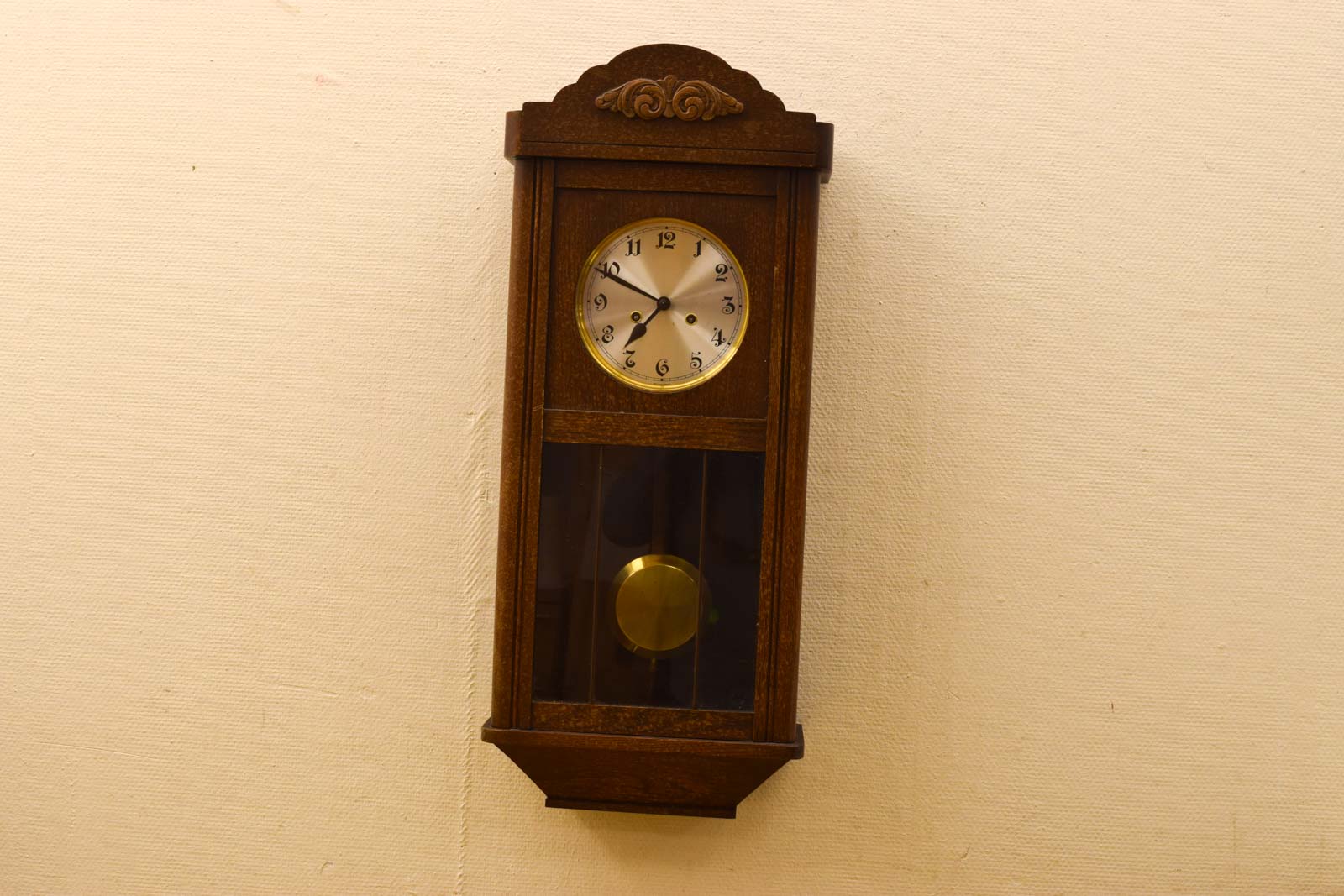 Houten wandklok 47739