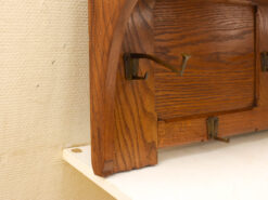 Alternative view of Houten Wandkapstok met spiegel 47748