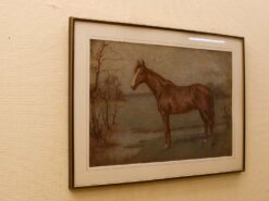 Alternative view of Prent/tekening van een paard 47763