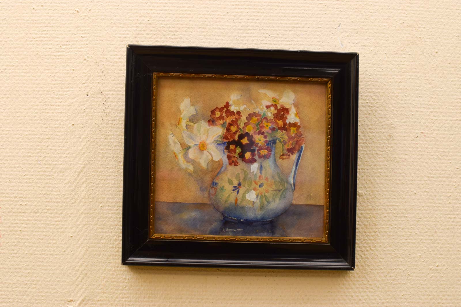 Prent van een vaas met bloemen  47774