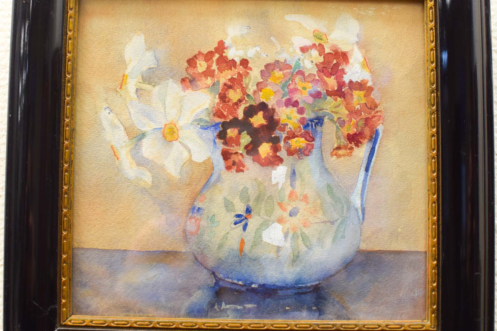 Alternative view of Prent van een vaas met bloemen  47774