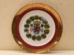 Mitterteich Bavaria Vintage Luxembourg Souvenir wandbord 47575