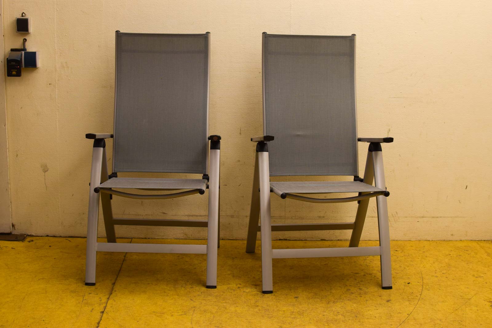 2 stuks Sun en Garden inklapbare tuinstoelen  47934