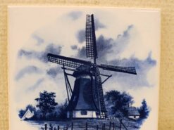 Alternative view of Wandtegel met prent van een molen 47952
