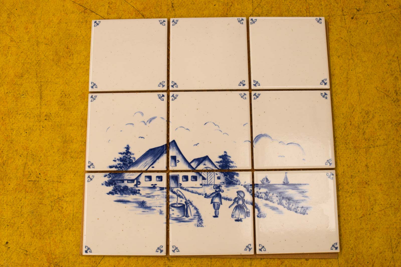 Tegelplateau van 9 tegeltjes  47959
