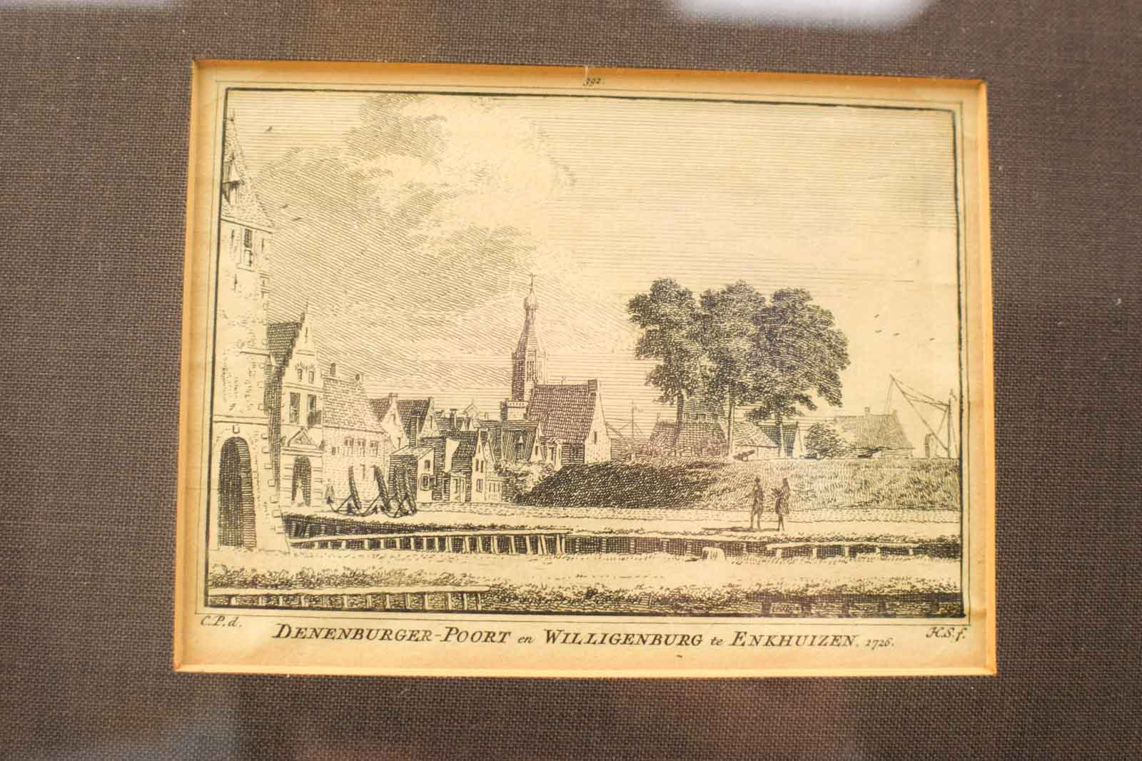 Alternative view of Prent Denenburg - poort en Willigenburg te enkhuizen 1726 48009