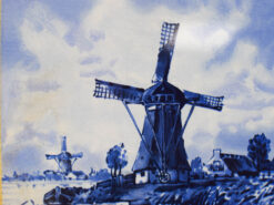 Alternative view of Wandtegel met prent van een molen 48054