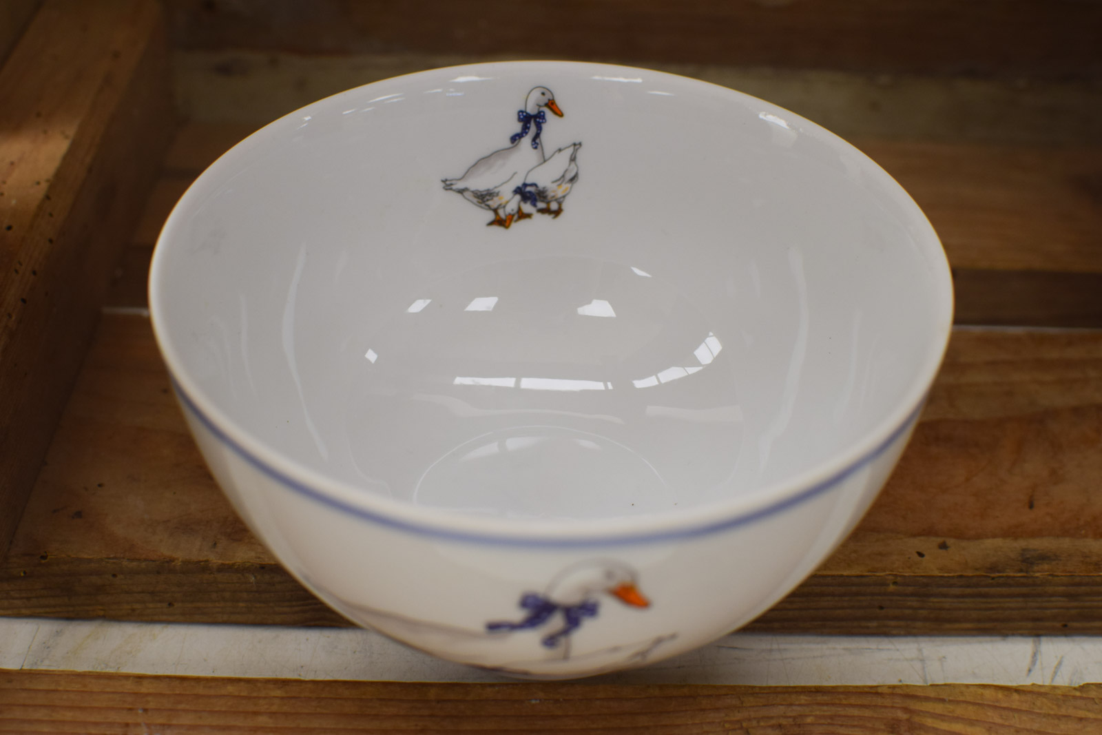 Alternative view of 6 stuks Linea Porseleinen schaaltjes met prent van Ganzen  48162