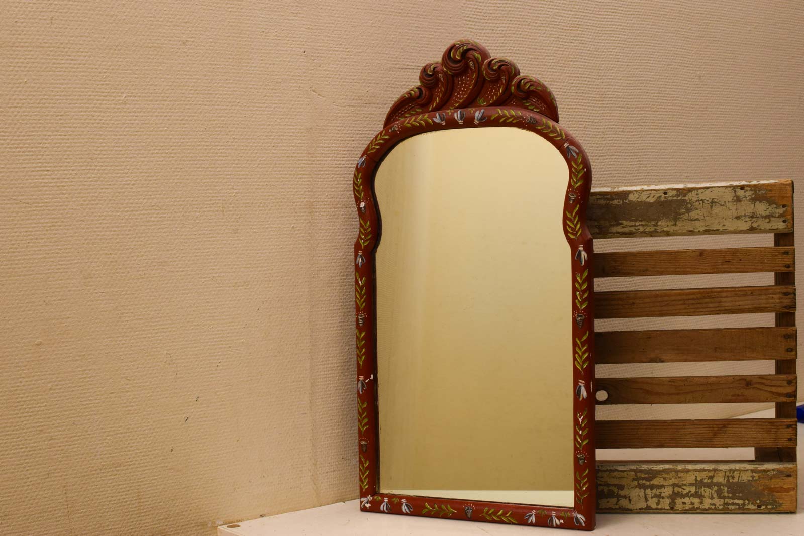 Houten Hindeloopen spiegel  48234