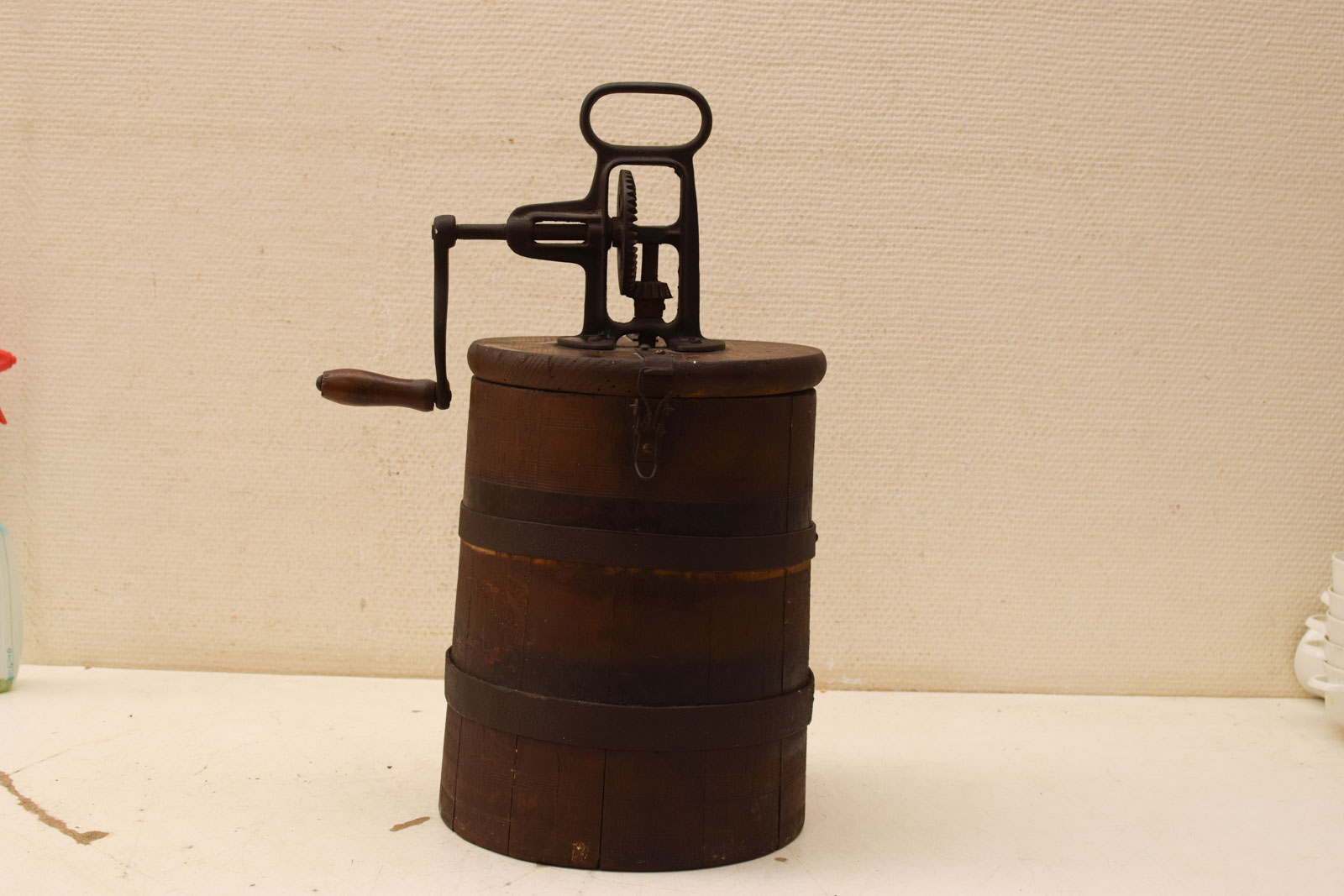 Oude antieke Houten Karnton/Boterkarnton 48254