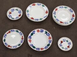 12 delig boerenbont borden 48348