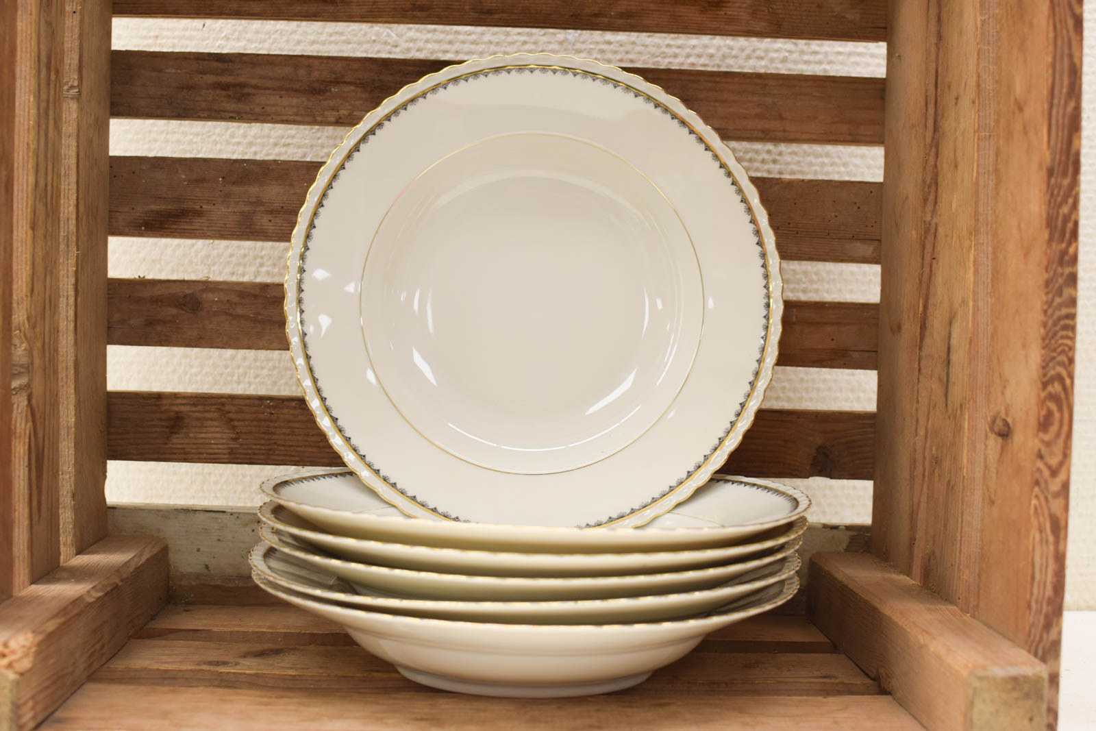 6 stuks Winterling Bavaria porseleinen diepe borden  48394