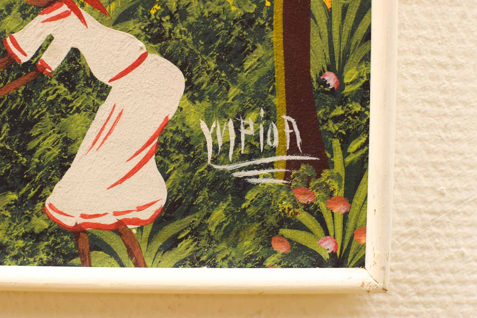 Alternative view of Schilderij van een dorpje in het bos 48473