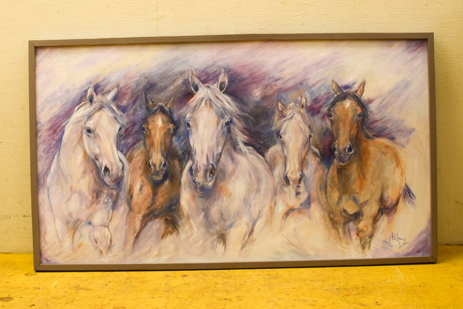 Schilderij van paarden  48487