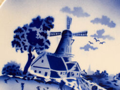 Alternative view of porseleinen wandbord met prent van een molen 48492