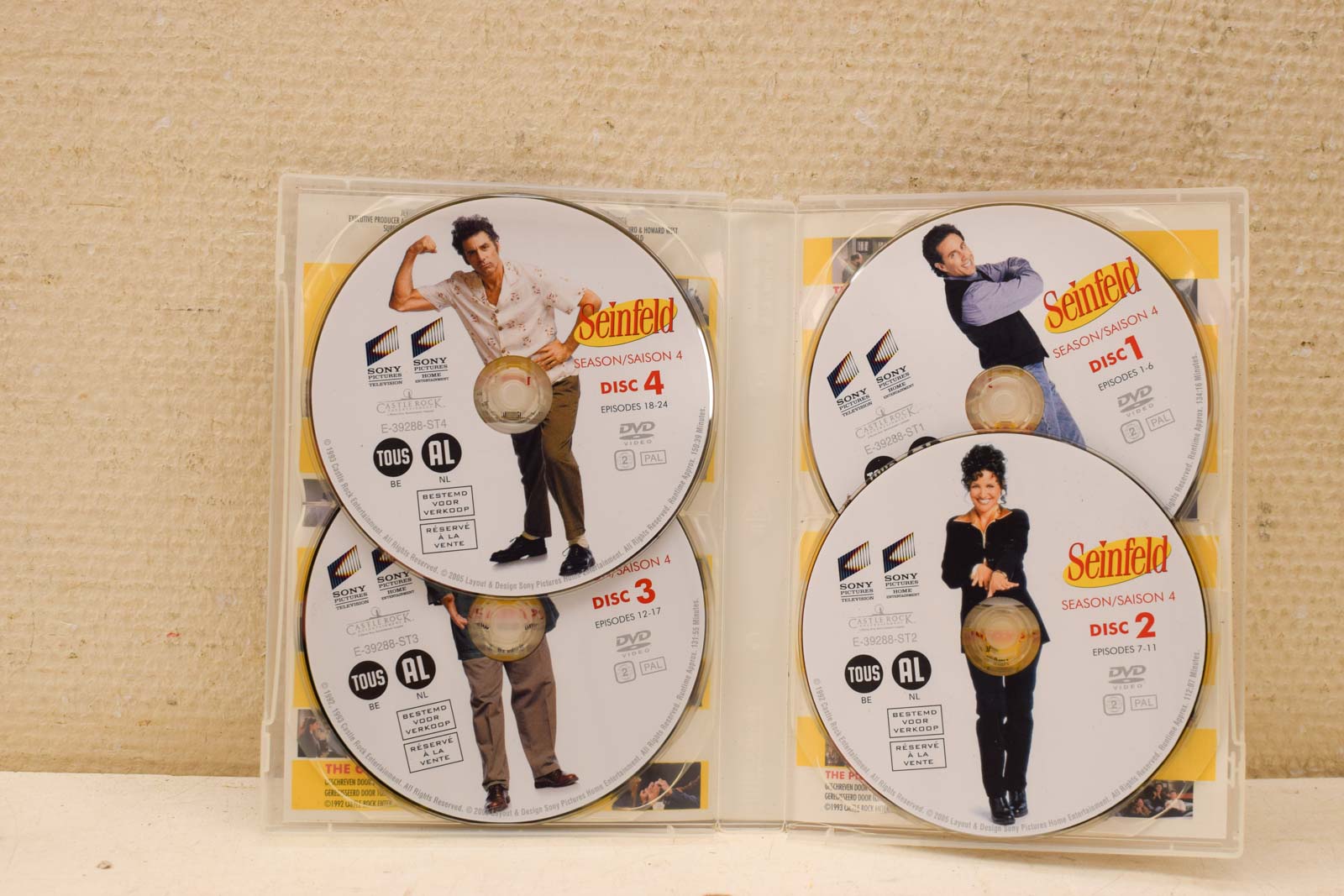Alternative view of 4 dvd box Seinfeld seizoen 4  48512