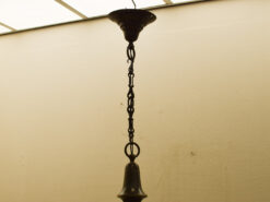 Alternative view of Hanglamp met 3 armen en glazen lampenkappen / kroonluchter 48529