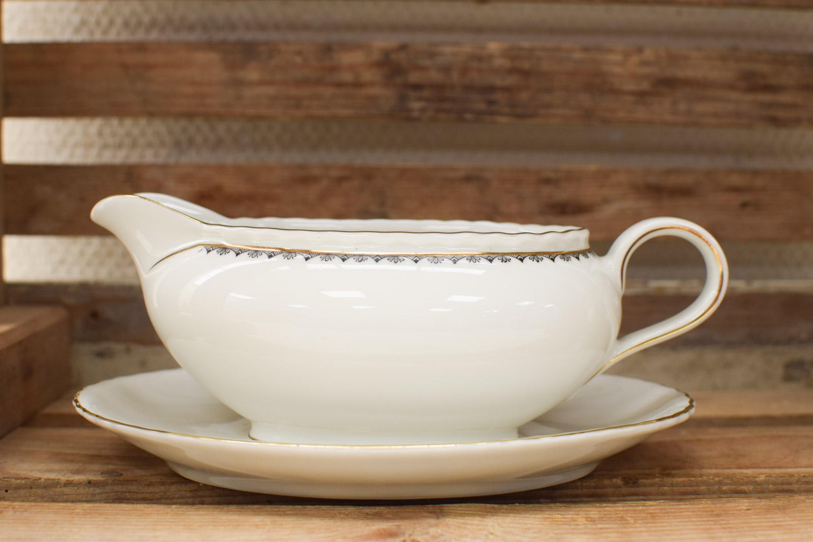 Winterling bavaria Victoria porseleinen Jus/saus schaaltje met vast schoteltje 48532