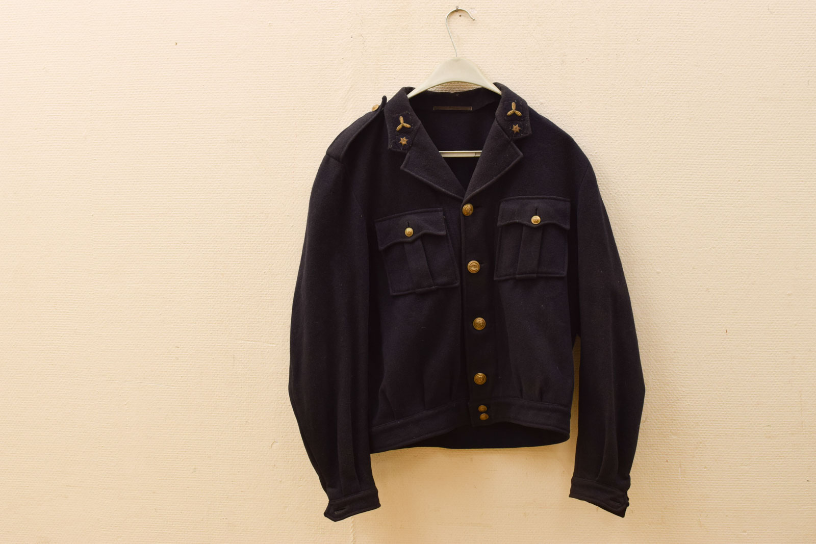 Stoffen leger jas 48542