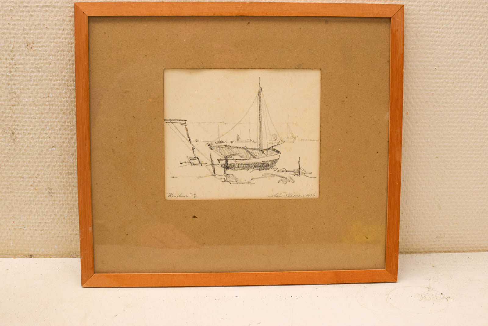 Een Ingelijste tekening / prent 48545