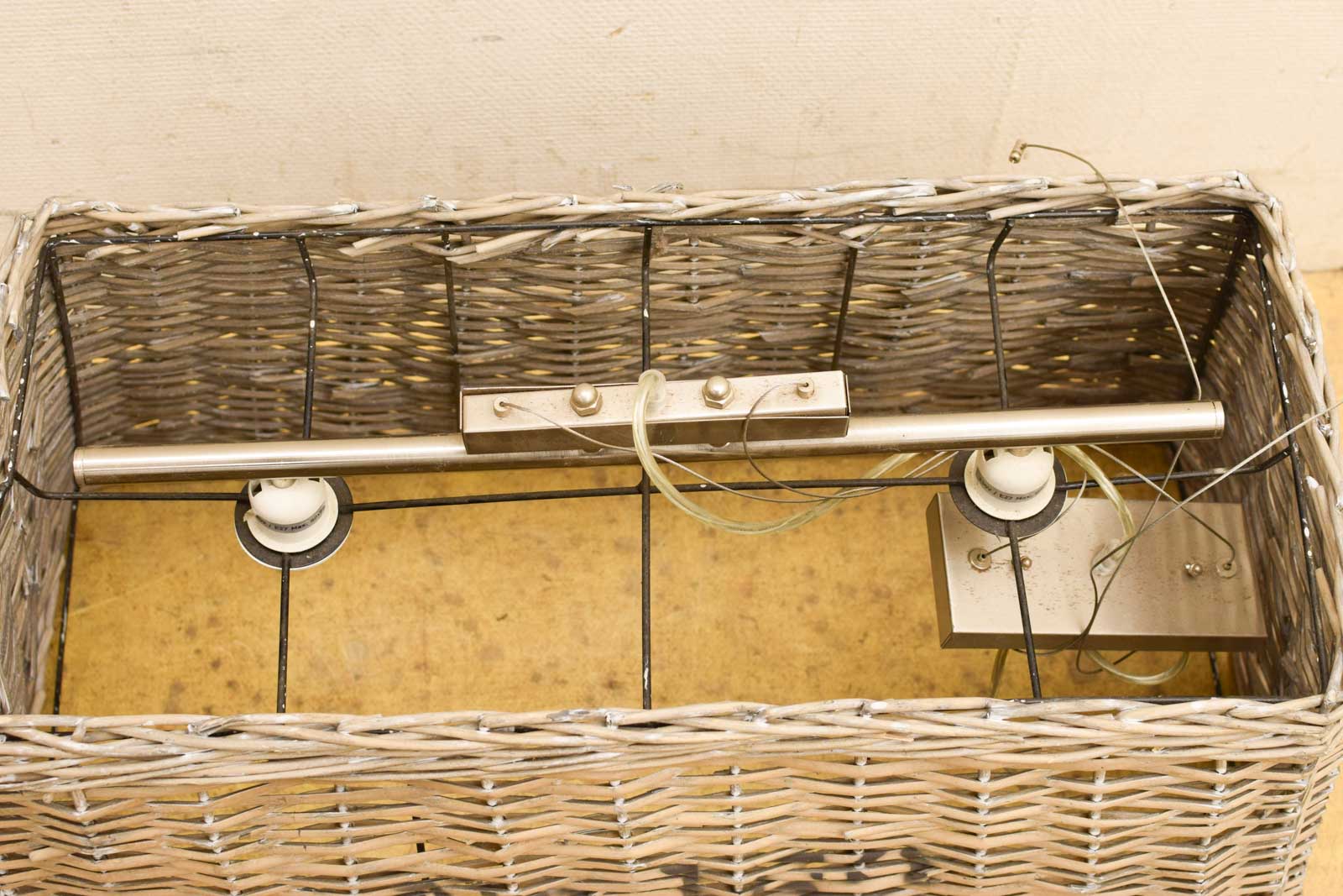 Alternative view of Hanglamp met rieten kap 48546