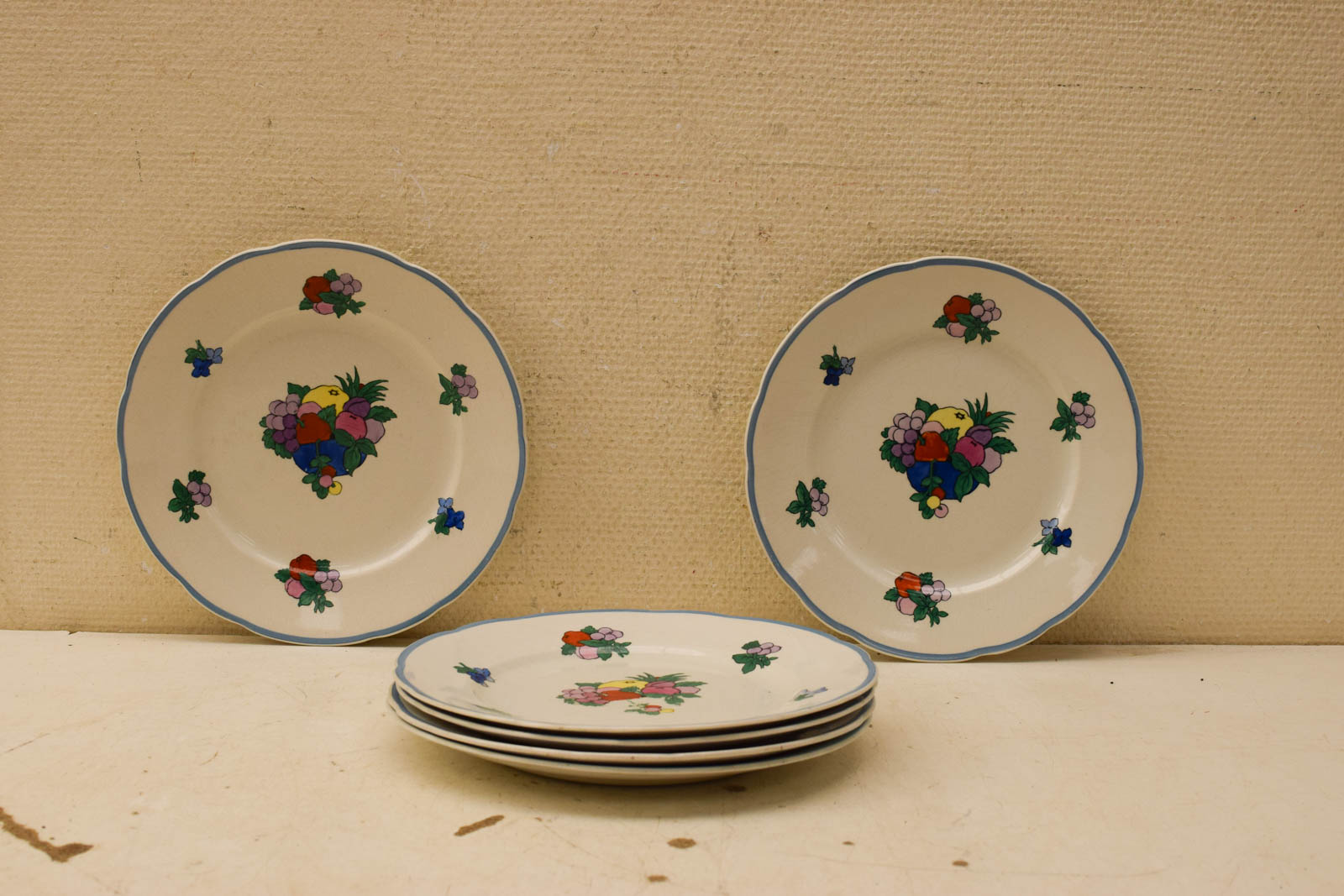 6 stuks Booths Chili Con porseleinen borden 48569