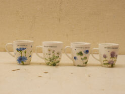 4 stuks WildFlowers porseleinen bekers 48575