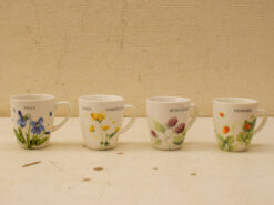 Alternative view of 4 stuks WildFlowers porseleinen bekers 48575