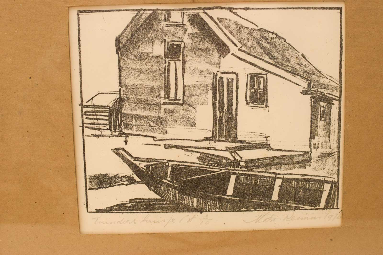 Alternative view of Een ingelijste tekening/prent 48582