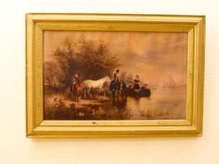 ingelijste prent op doek 48617