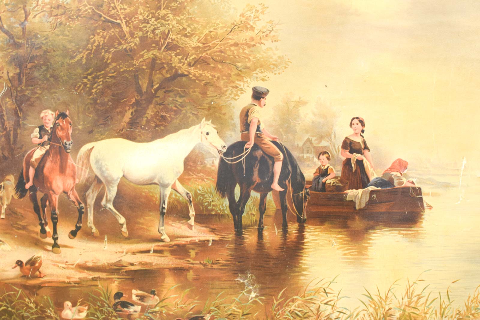 Alternative view of ingelijste prent op doek  48617