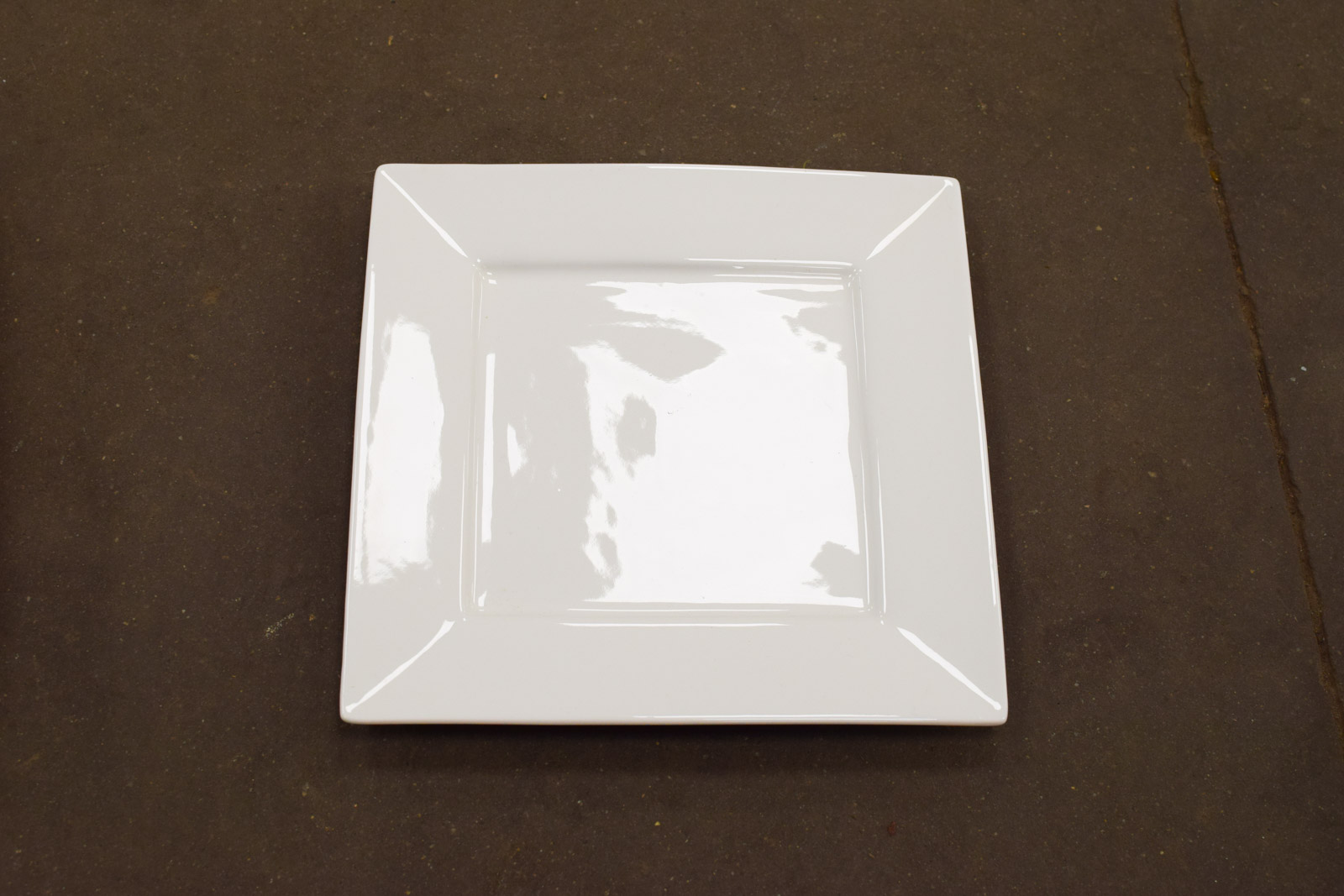 Alternative view of 6 stuks vierkante porseleinen  platte borden  48669