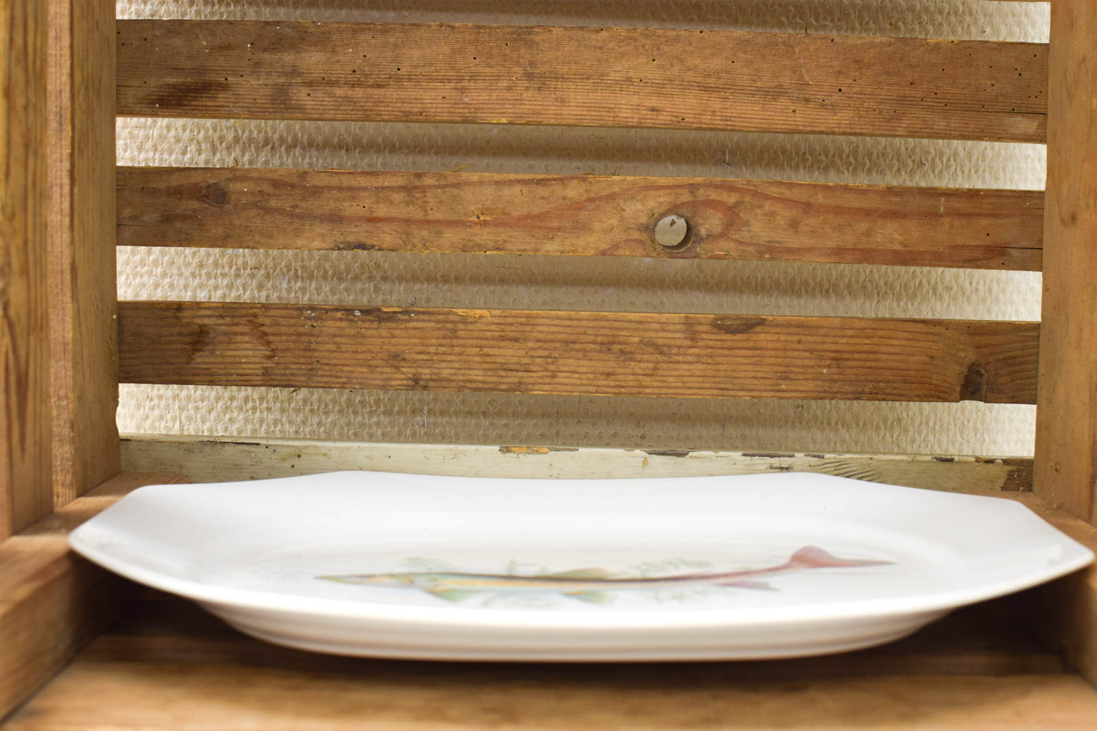 Winterling Bavaria porseleinen schaal met prent van een vis  48762