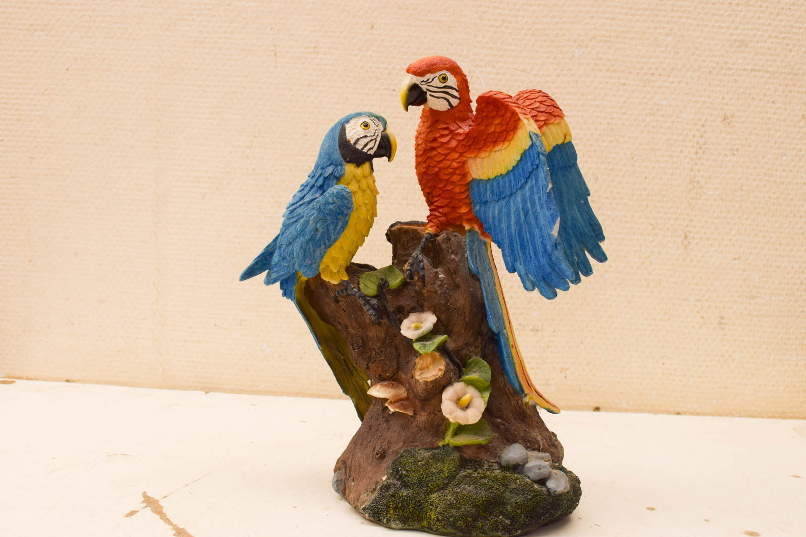 beeld van 2 papegaaien  48887