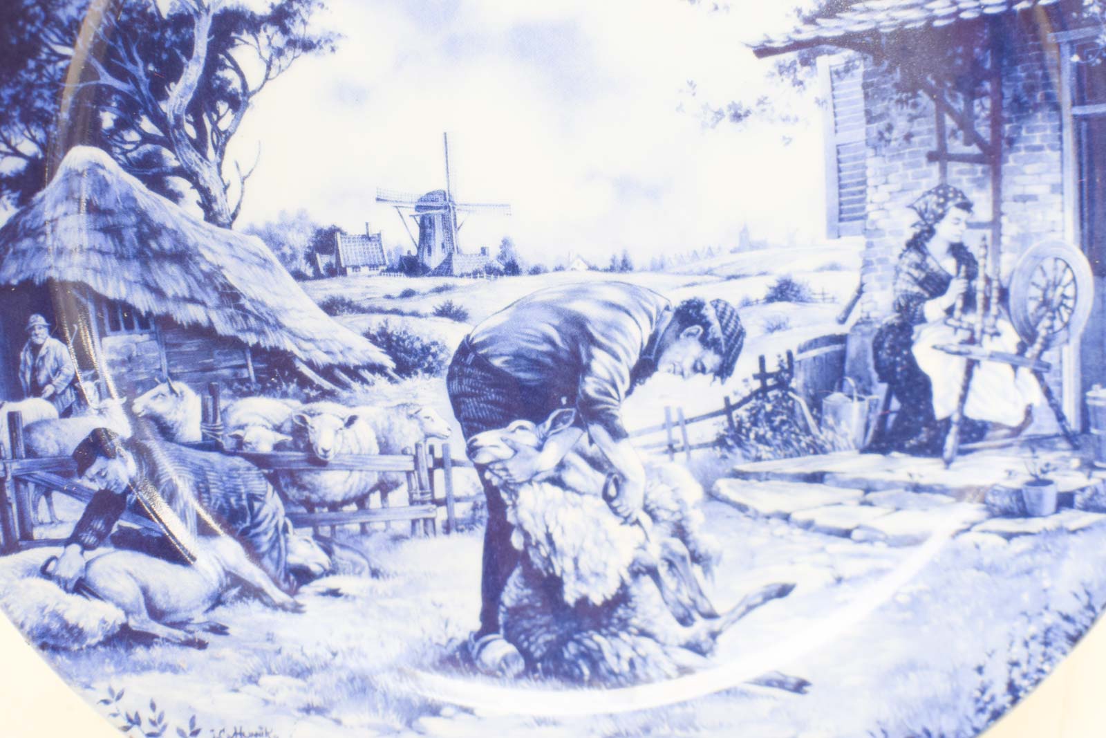 Alternative view of Delft Blauw porseleinen wandbord  48904