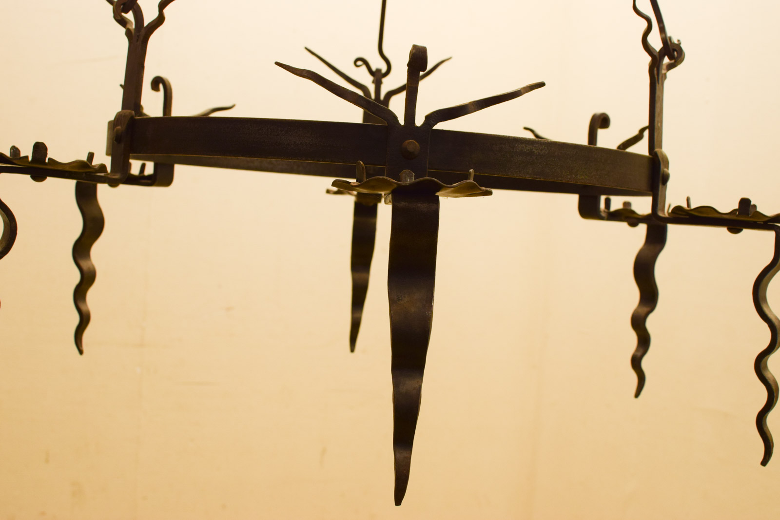 Alternative view of Vintage  Metalen Kaarsen Kroonluchter  48908