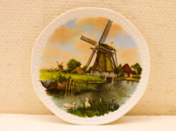Royal Schwabap porseleinen wandbord met prent van een molen 48426