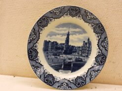 Societe CeramiQue porseleinen wandbord met print van Amsterdam Muntplein 48447