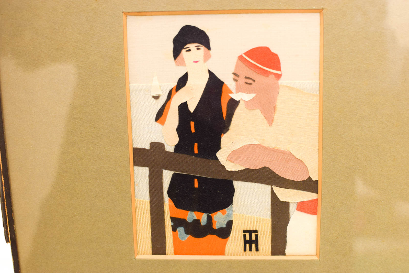 Alternative view of Prent van een man en vrouw bij het water  48936