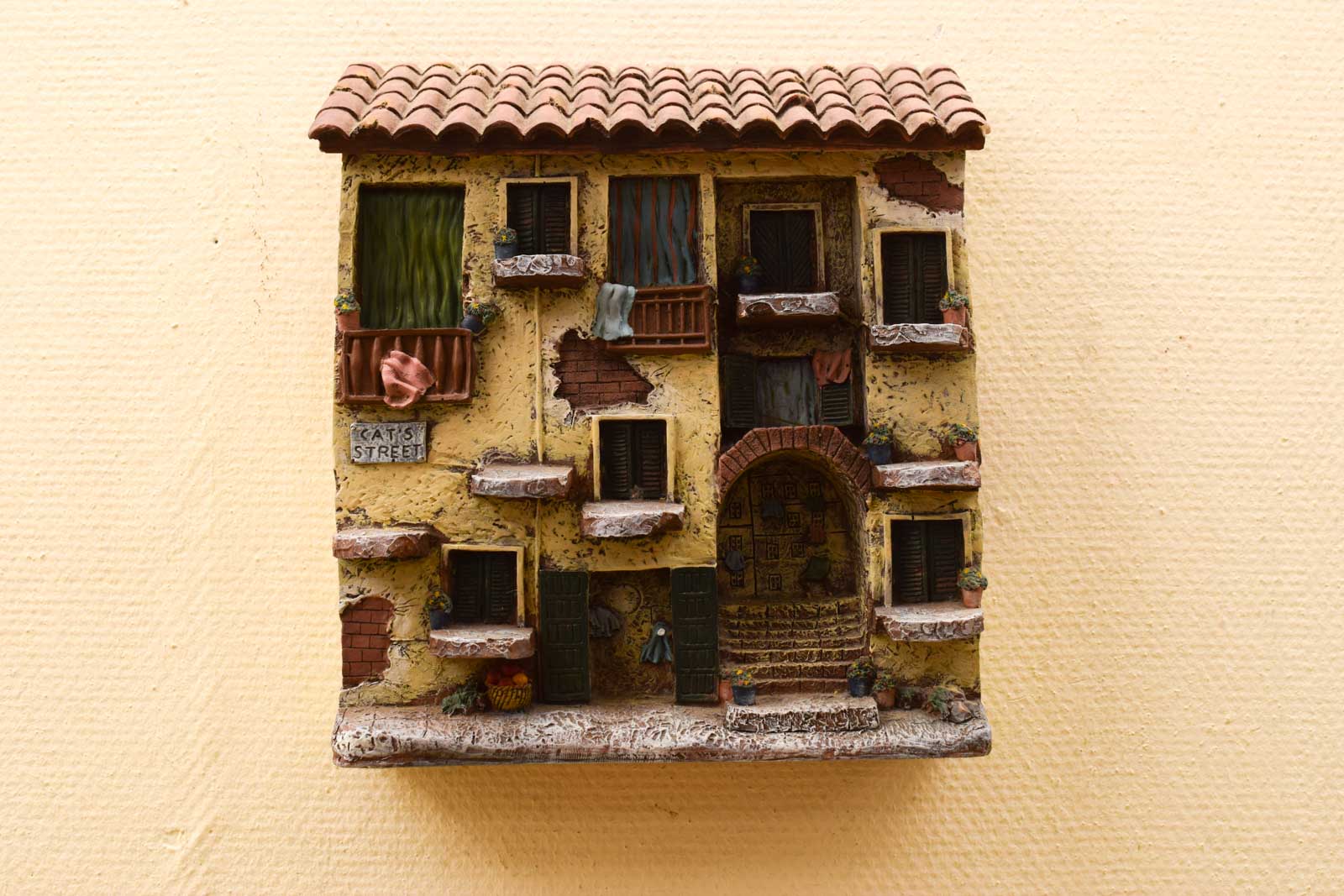 Beeld van een huis als wanddecoratie 48948