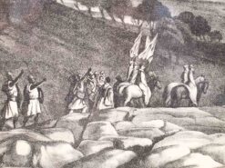 Alternative view of prent van een landschap en trektocht 48951