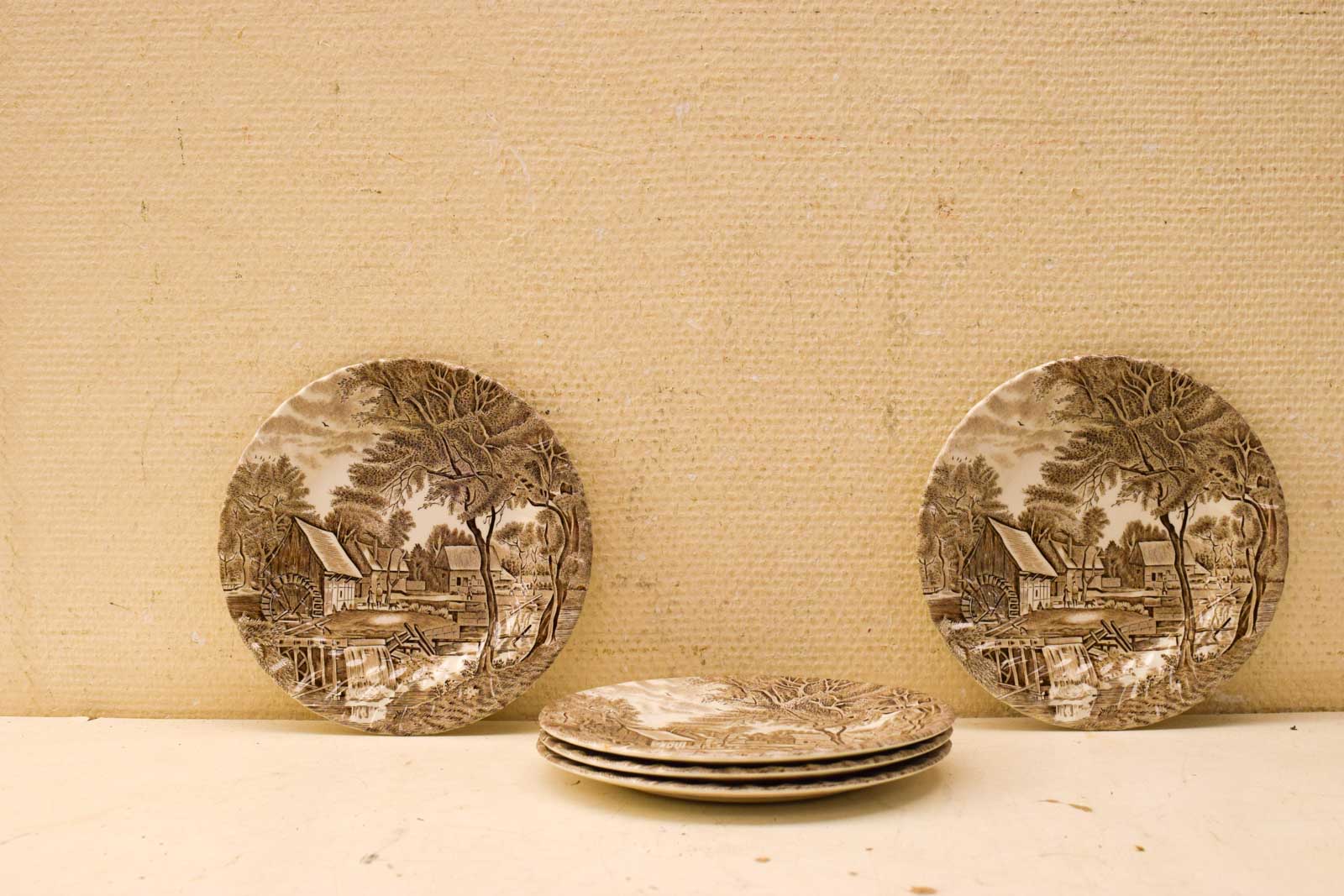 5 stuks Johnson  Brothers Watermill porseleinen bordjes  48968