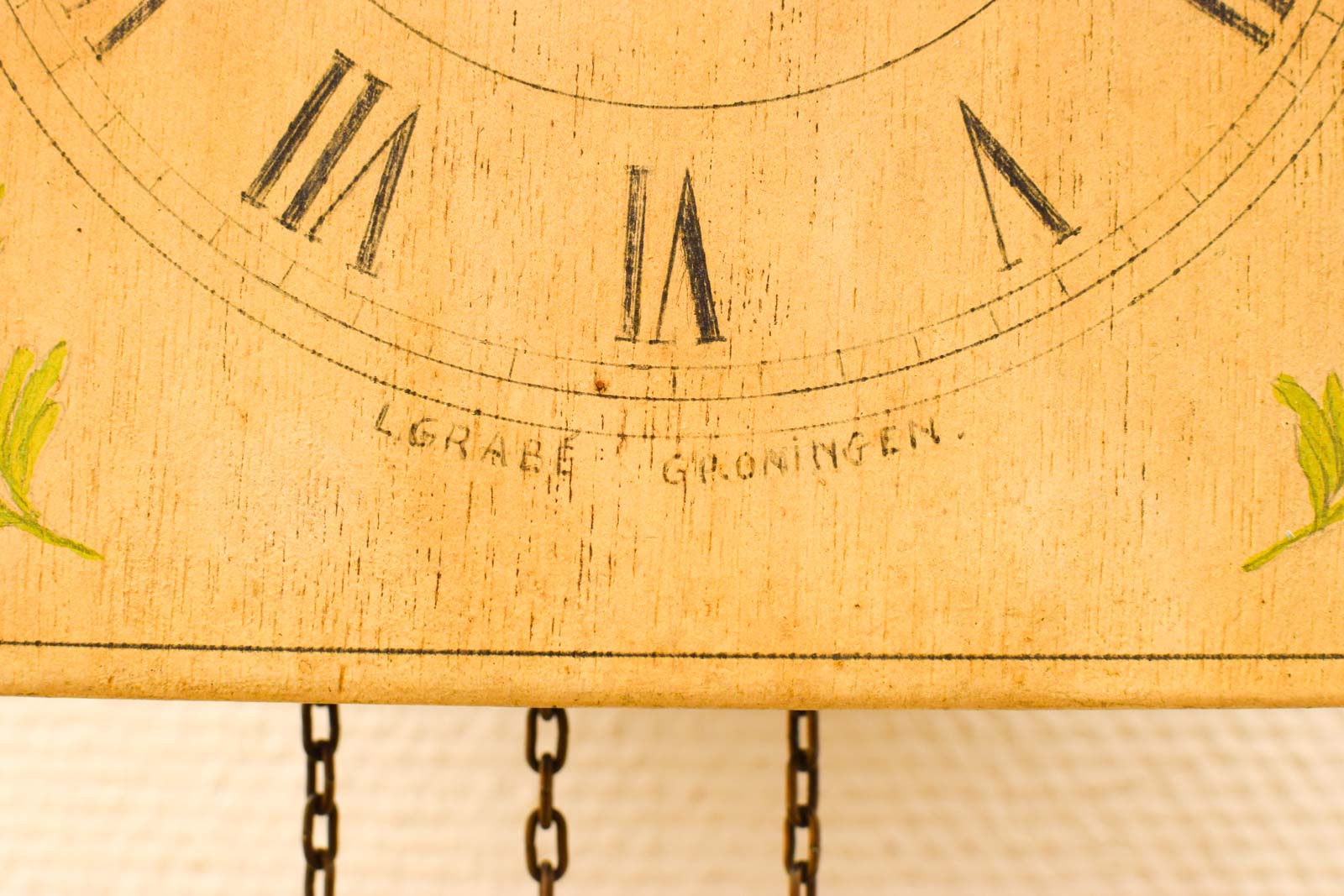 Alternative view of Houten Wandklok 48983