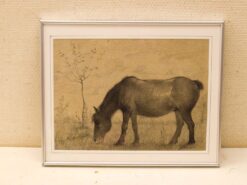 Prent/tekening van een paard 49004