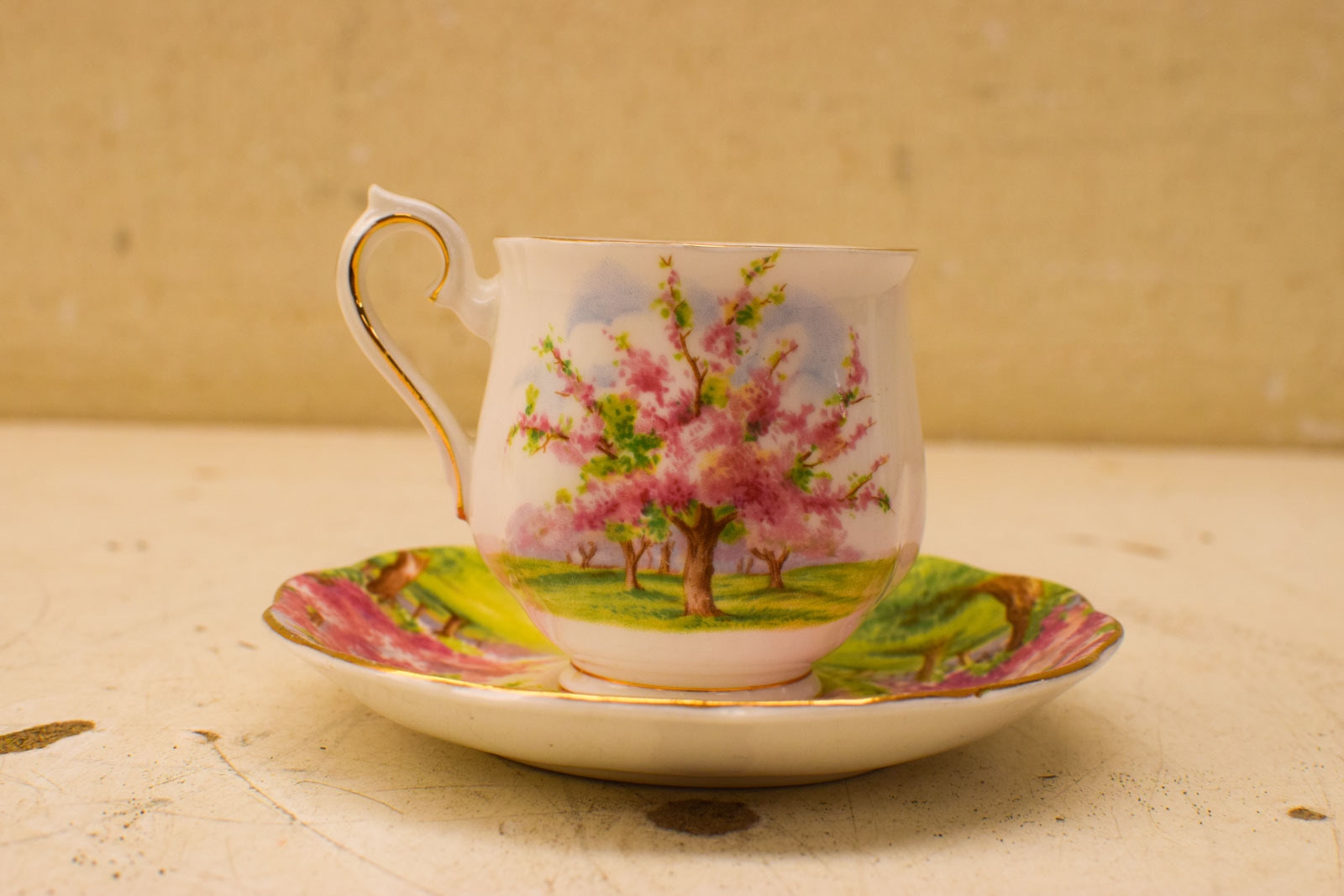 Alternative view of Royal Albert porseleinen kop en schotel  49048