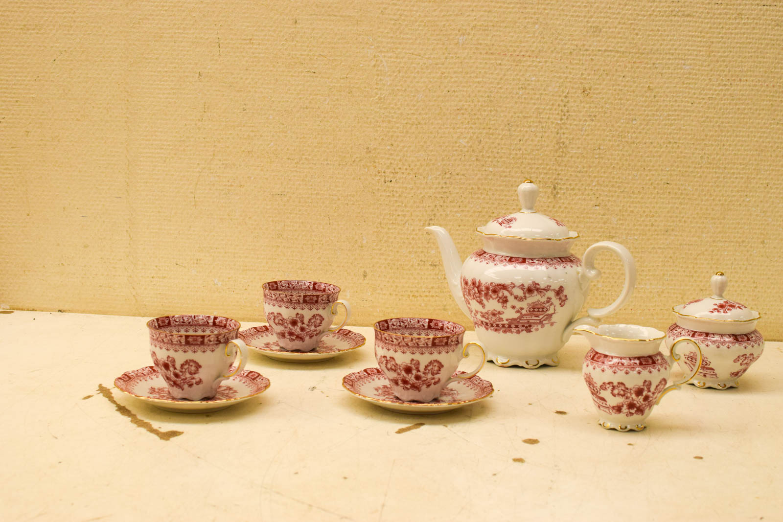 Alternative view of 11 delig Seltmann weiden Bavaria porseleinen theeservies  49065