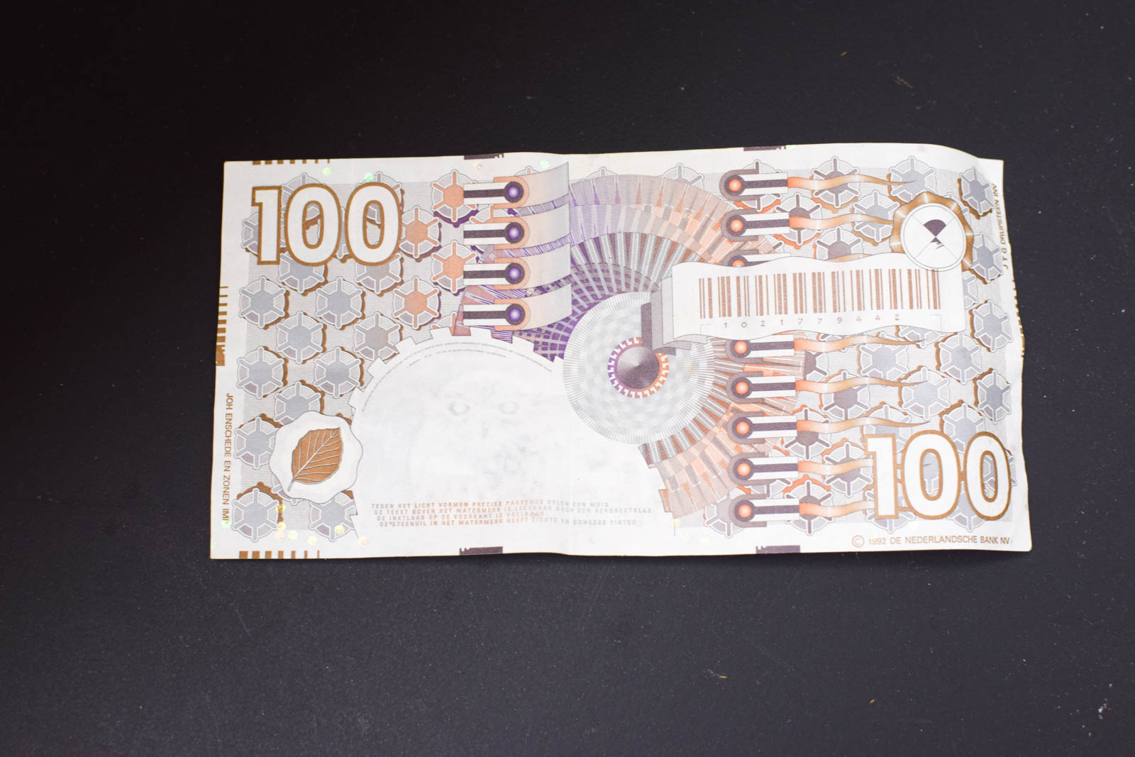 Alternative view of 100 Gulden Biljet  49088